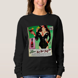 Retro Pop Vintage Buitenlands Pruimenlikeur Trui