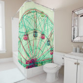 Retro Pop Zomercarnaval Douchegordijn (In situ)