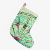 Retro Pop Zomercarnaval Kleine Kerstsok (Voorkant (Hangend))