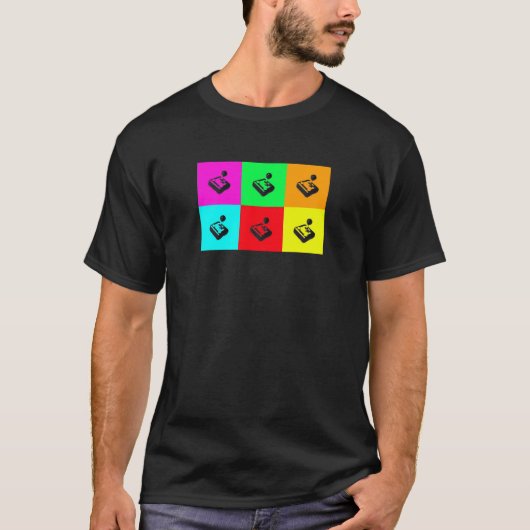 Retro popart Gamer Shirt (Voorkant)