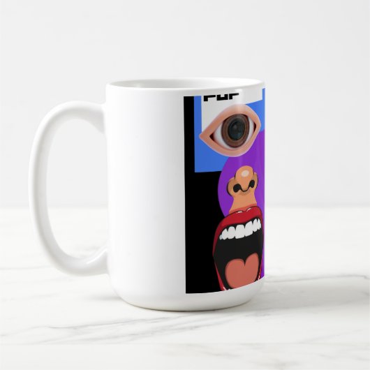 Retro popart koffiemok (Links)