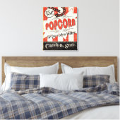 Retro Popcorn Canvas Afdruk (Insitu (Slaapkamer))