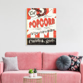 Retro Popcorn Canvas Afdruk (Insitu (Woonkamer))
