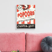 Retro Popcorn Canvas Afdruk (Insitu (Woonkamer))