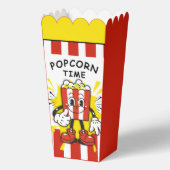 Retro Popcorn Design Bedankdoosjes (Achterkant)