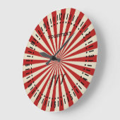 Retro  Popcorn Klassic Spinning Wheel Dial Grote Klok (Hoek)