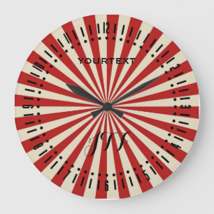 Retro  Popcorn Klassic Spinning Wheel Dial Grote Klok