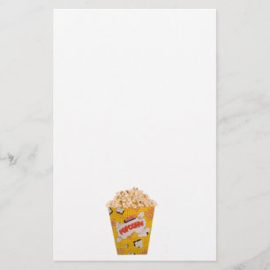 Retro Popcorn - kleur Briefpapier