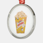 Retro Popcorn - kleur Metalen Ornament (Links)