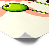 Retro Poppy Bloom - Kunstdruk Poster (Hoek)