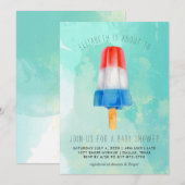 Retro Popsicle Baby shower Uitnodiging (Voorkant / Achterkant)