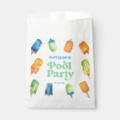 Retro Popsicle Verjaardag Zwembad Party Welkomstbo Bedankzakje (Voorkant)