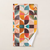Retro Popular Abstract Squares Collectie Bad Handdoek (Handdoek)