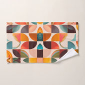 Retro Popular Abstract Squares Collectie Bad Handdoek (Handdoek)