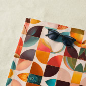 Retro Popular Abstract Squares Collectie Strandlaken (In situ)