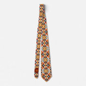 Retro Popular Abstract Squares Collectie Stropdas (Achterkant)