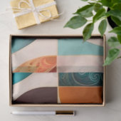 Retro Popular Abstract Squares Collectie Tissuepapier (Geschenk)