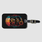 Retro Portland fietspad Bagagelabel (Voorkant (horizontaal))