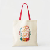 Retro Portland fietspad Tote Bag (Voorkant)