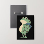 Retro Portland Frog Protest Anti Fascism Anti Ice Button (Voorkant / Achterkant)