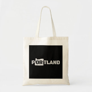 Retro Portland Oregon over  borst Tote Bag