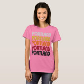 Retro Portland T-shirt (Voorkant volledig)