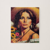 Retro Portret Pin Up Legpuzzel (Verticaal)