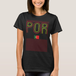 Retro Portugal vlag Portugees Pride  Portu T-shirt