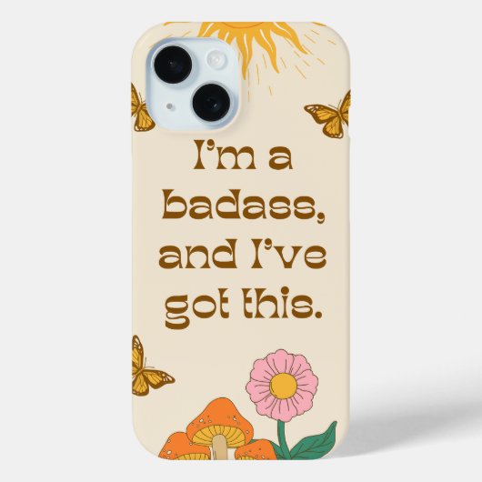 Retro positief Girly zelf Motivatie Case-Mate iPhone Case (Achterkant)