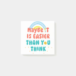 Retro Positieve Citat T-Shirt Post-it® Notes