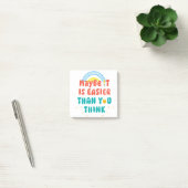 Retro Positieve Citat T-Shirt Post-it® Notes (Kantoor)