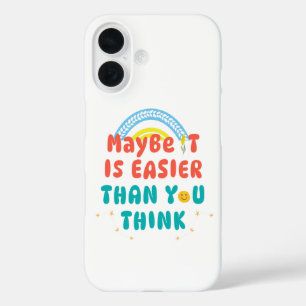 Retro Positieve Quote iPhone / iPad hoesje