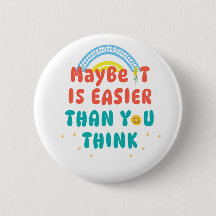 Retro Positieve Quote Knop
