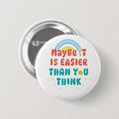 Retro Positieve Quote Knop Ronde Button 5,7 Cm (Voorkant /achterkant)