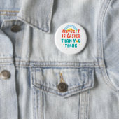 Retro Positieve Quote Knop Ronde Button 5,7 Cm (In situ)