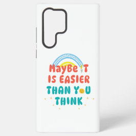 Retro Positieve Quote Phonehoesje Samsung Galaxy Hoesje