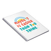 Retro Positieve Spreuk Notitieboek (Rechterzijde)