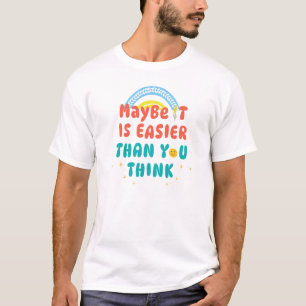 Retro Positieve Spreuk T-shirt
