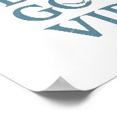 Retro Positive and Relaxing Saying Poster (Hoek)