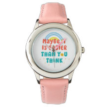 Retro Positive Quote eWatch Horloge