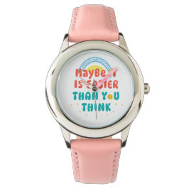 Retro Positive Quote eWatch Horloge