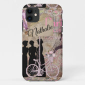  Retro Postale French Scrapbook Case-Mate iPhone Case (Achterkant)