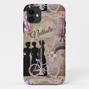 Retro Postale French Scrapbook Case-Mate iPhone Case