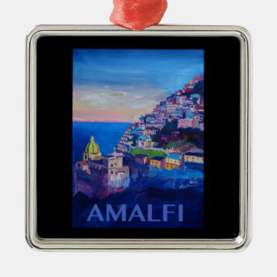 Retro Poster Amalfi kust italië Metalen Ornament