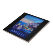 Retro Poster Amalfi kust italië Tegeltje (Zijkant)