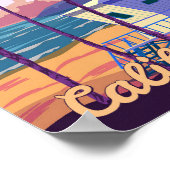 Retro Poster California. Lifeguard house (Hoek)