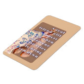 Retro poster ECHTE VRIENDSCHAP Dame en haar schild Magneet (Linkerzijde)