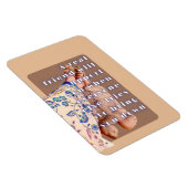 Retro poster ECHTE VRIENDSCHAP Dame en haar schild Magneet (Rechterzijde)