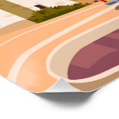 Retro Poster Italy, Mediterranean romantic view (Hoek)