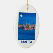 RETRO POSTER Malta Valetta City of KnachtenII Keramisch Ornament (Rechts)